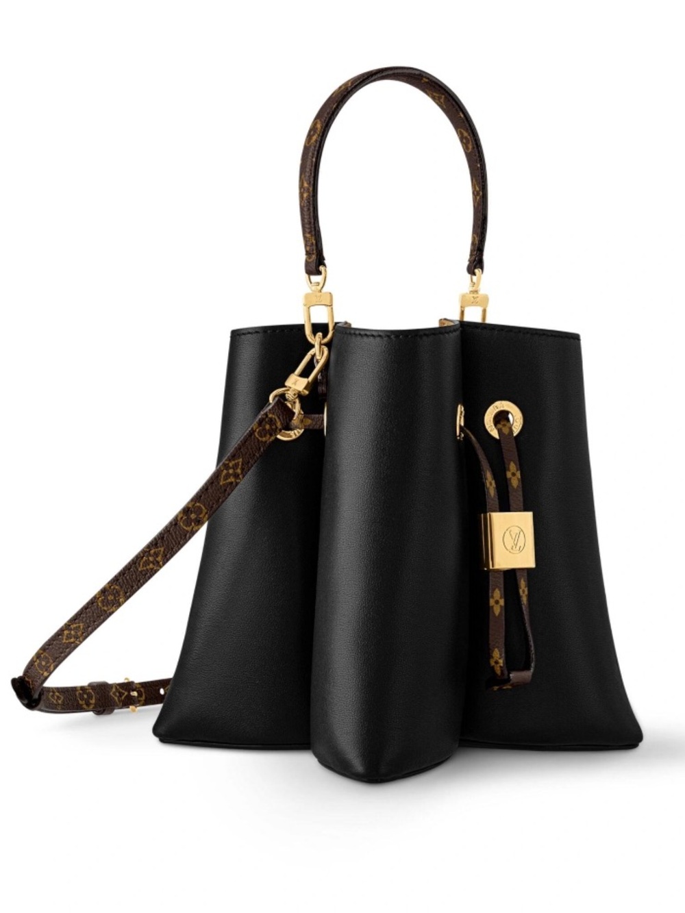 Louis Vuitton Bloom PM Black Calfskin Monogram Bag M13843